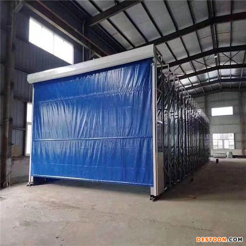 喷漆房移动式自然进风负压喷漆室