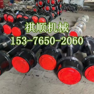 矿用平板车用重型轮对矿车轮组定做600轨距
