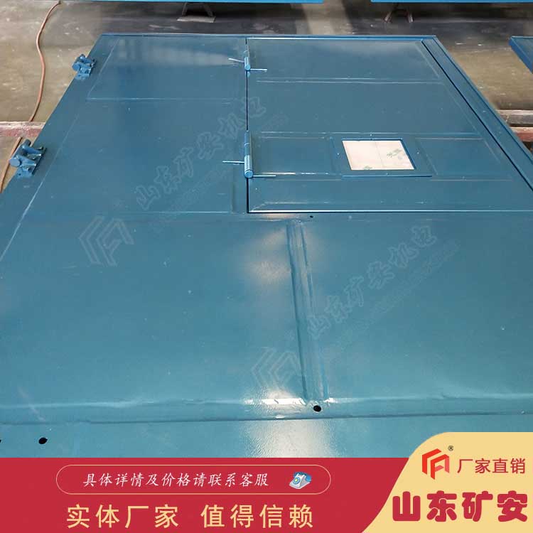 一推一拉无压风门钢质构造 结构简单 坚固耐用
