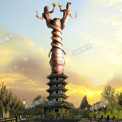 华阳雕塑 重庆景区IP设计 贵州动物雕塑制作 景区雕塑工厂